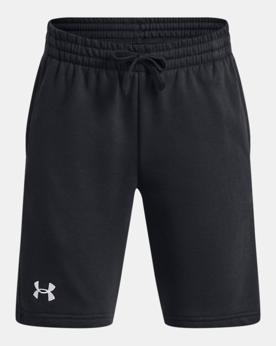 Boys' UA Rival Fleece Shorts, Black, pdpMainDesktop image number 0